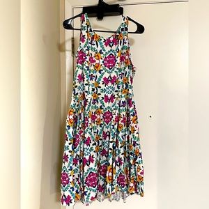 J Taylor Sleeveless Floral Dress with Pockets